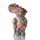 Illustration for article titled Sculptures Built From Skateboards And Made Like Japans Buddha Statues